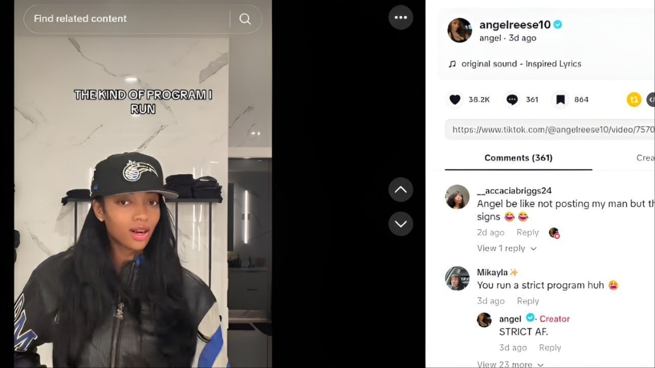 Reese&#039;s TikTok post [Credit: TikTok/@angelreese10]