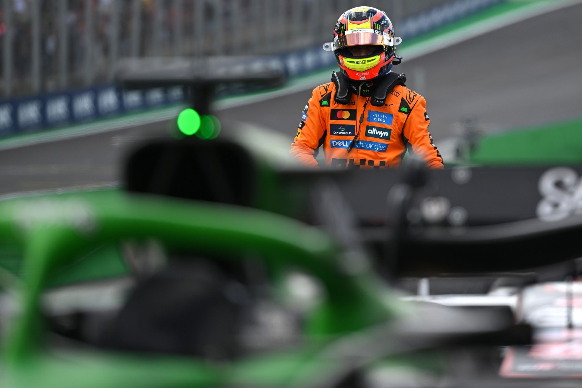 McLaren&#039;s Oscar Piastri at the 2025 Brazilian GP weekend - Source: Getty