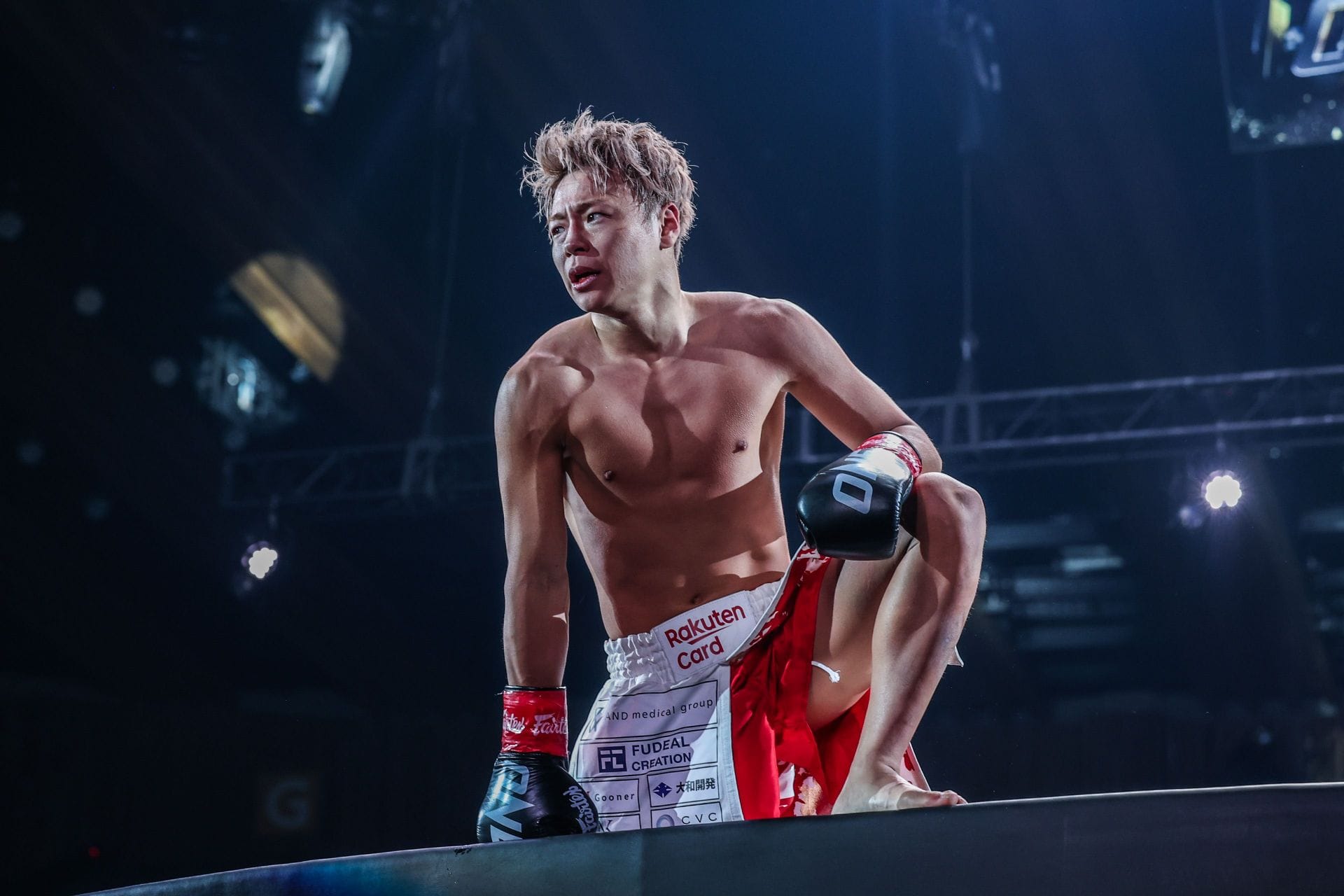 Takeru Segawa (pictured) celebrates his win at ONE 173. [Image: ONE Championship]