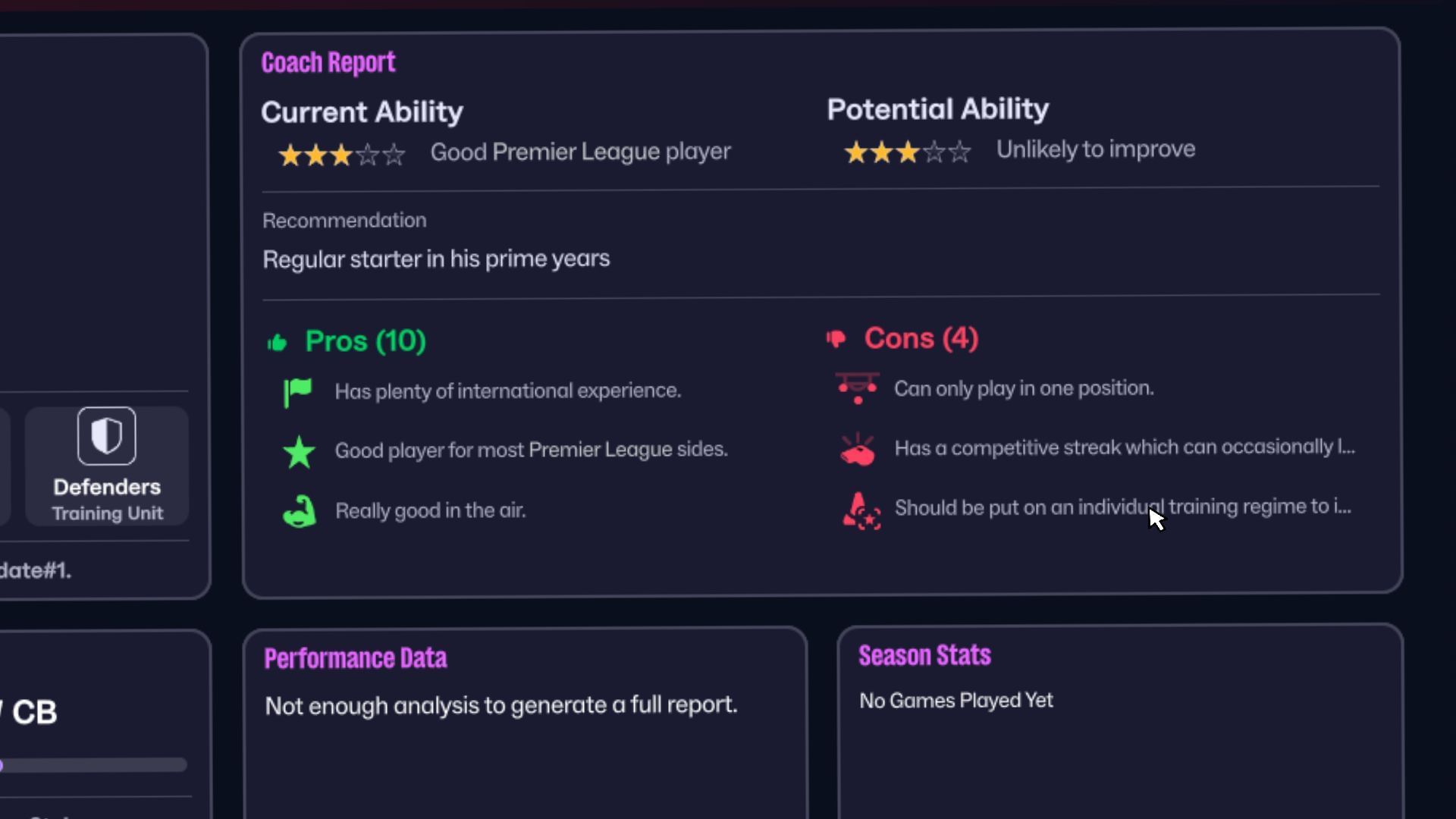 Dialogue box revealing the entire message not appearing in FM26 (Image via SEGA / Sportskeeda Gaming)