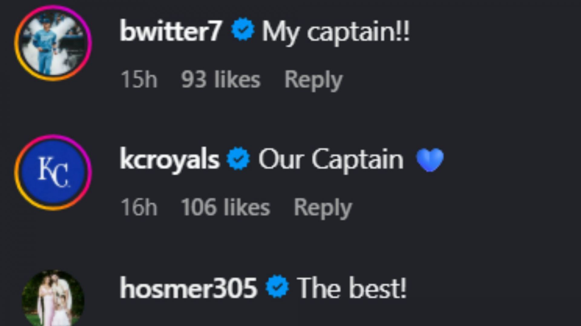 Screenshot of comments [Image Source: Instagram/salvadorp13]