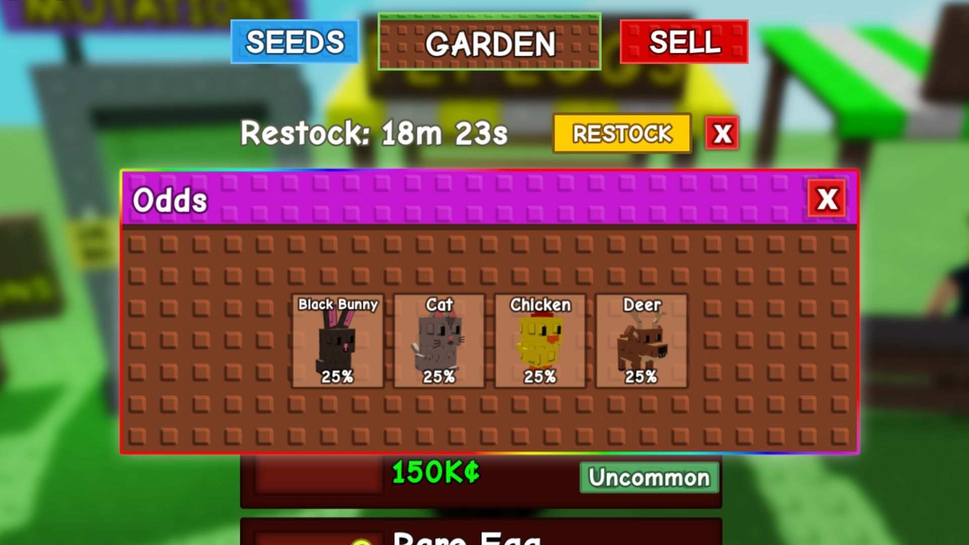 The Uncommon Egg v hre (obrázok cez Roblox)