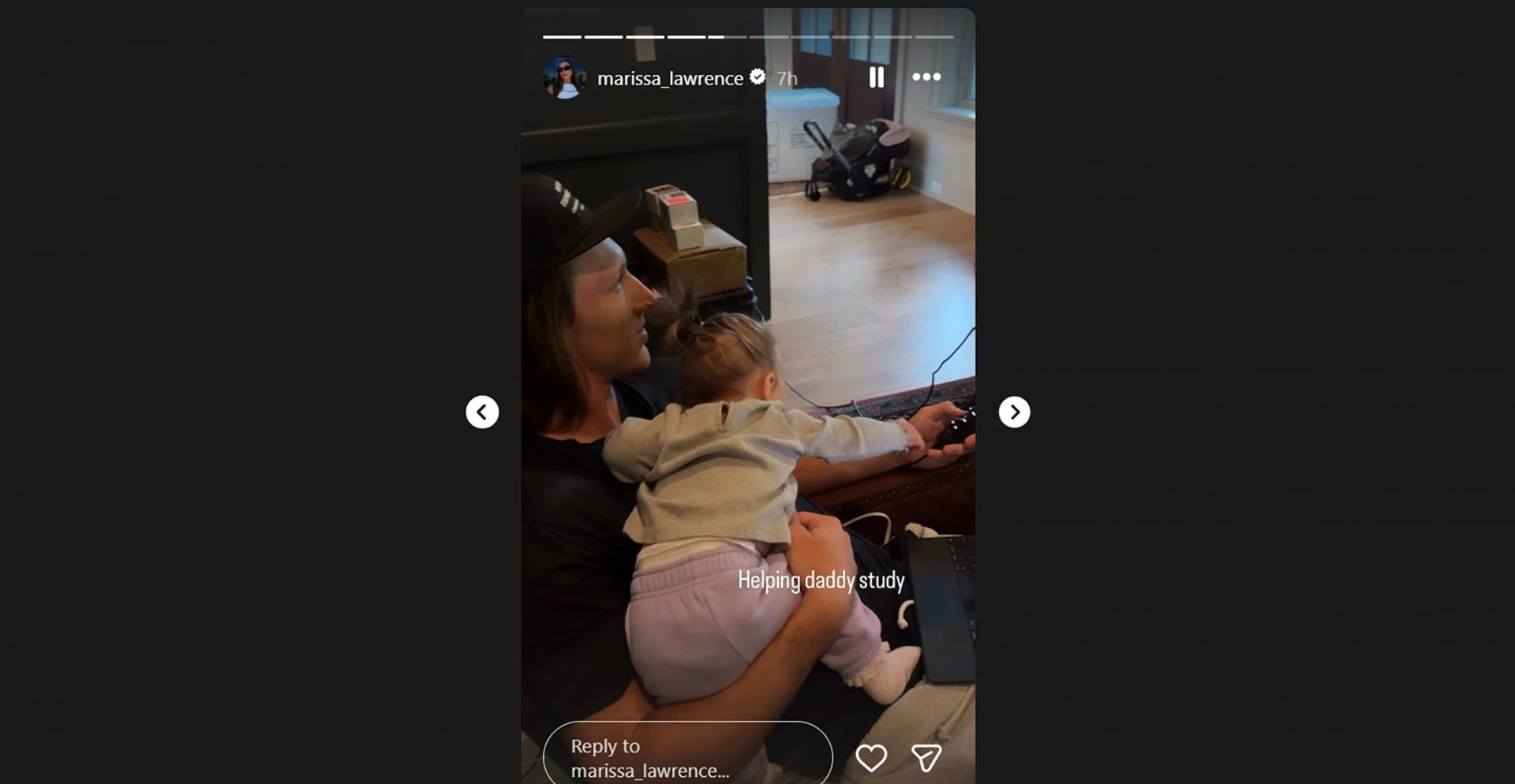 Trevor Lawrence&#039;s wife Marissa&#039;s IG story/@marissa_lawrence