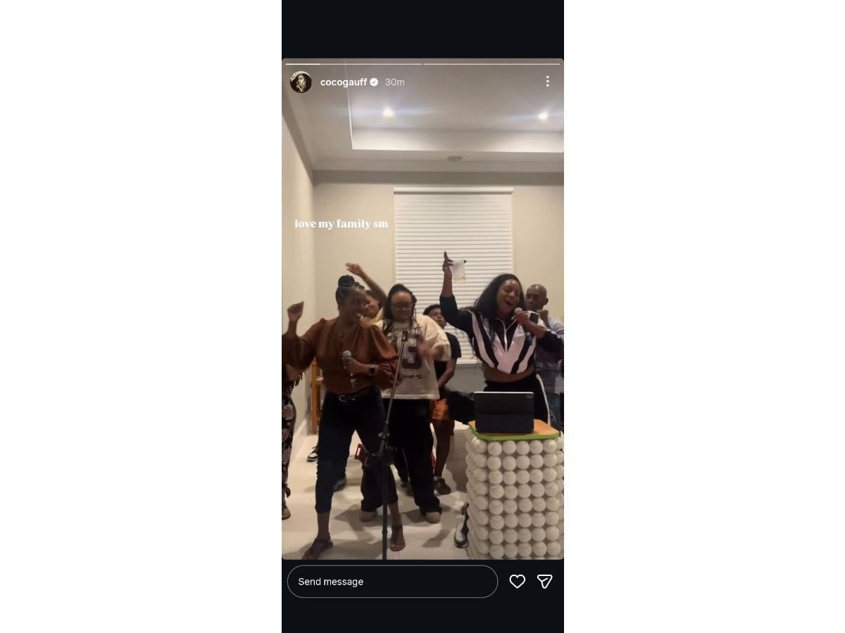 Gauff&#039;s Instagram story