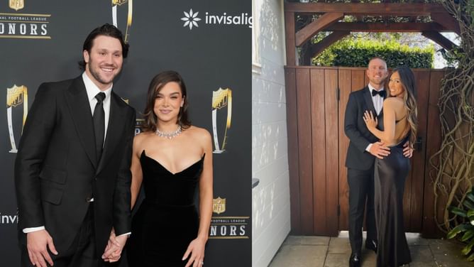Josh Allen's wife Hailee Steinfeld receives 1-word compliment from Shane Buechele's wife Paige over her Governor’s Awards look