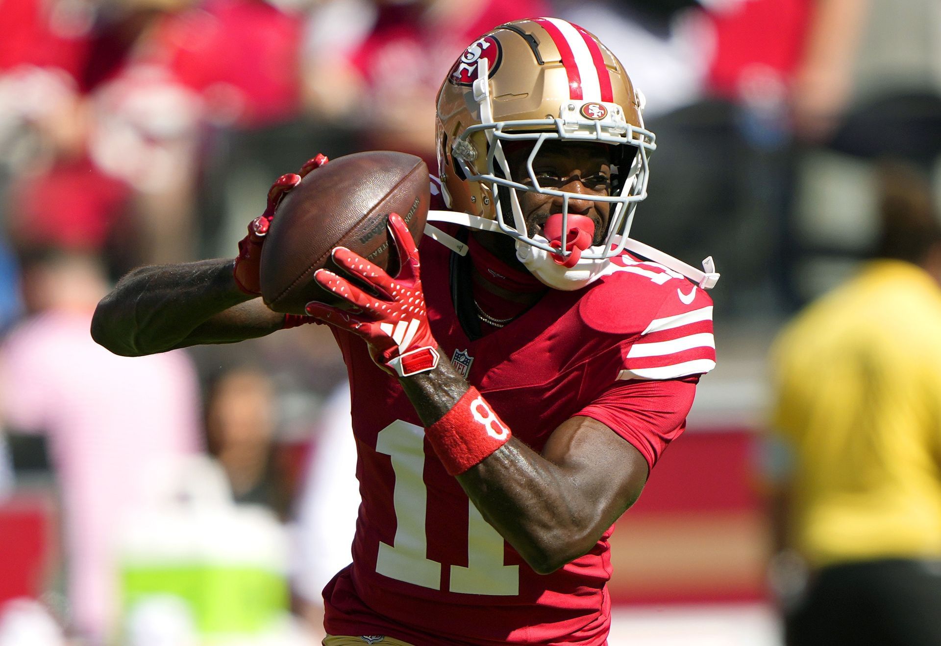 Brandon Aiyuk at Kansas City Chiefs v San Francisco 49ers - Source: Getty