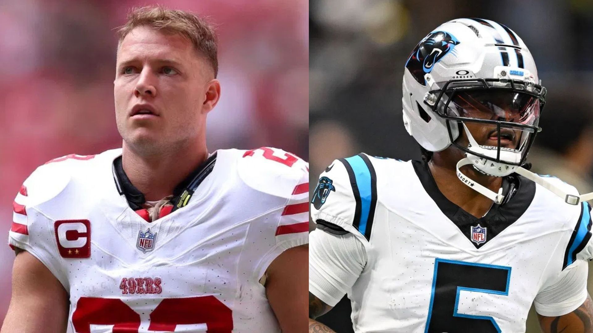 49ers vs. Panthers prediction and fantasy outlook for Week 12 MNF feat. Christian McCaffrey, Rico Dowdle, and more - Source: Getty