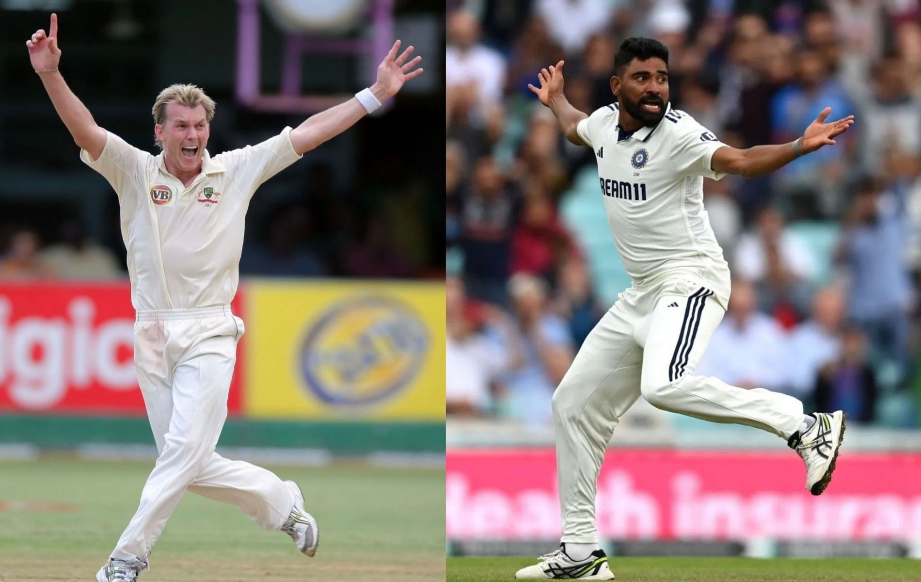 Mohammed Siraj, Brett Lee