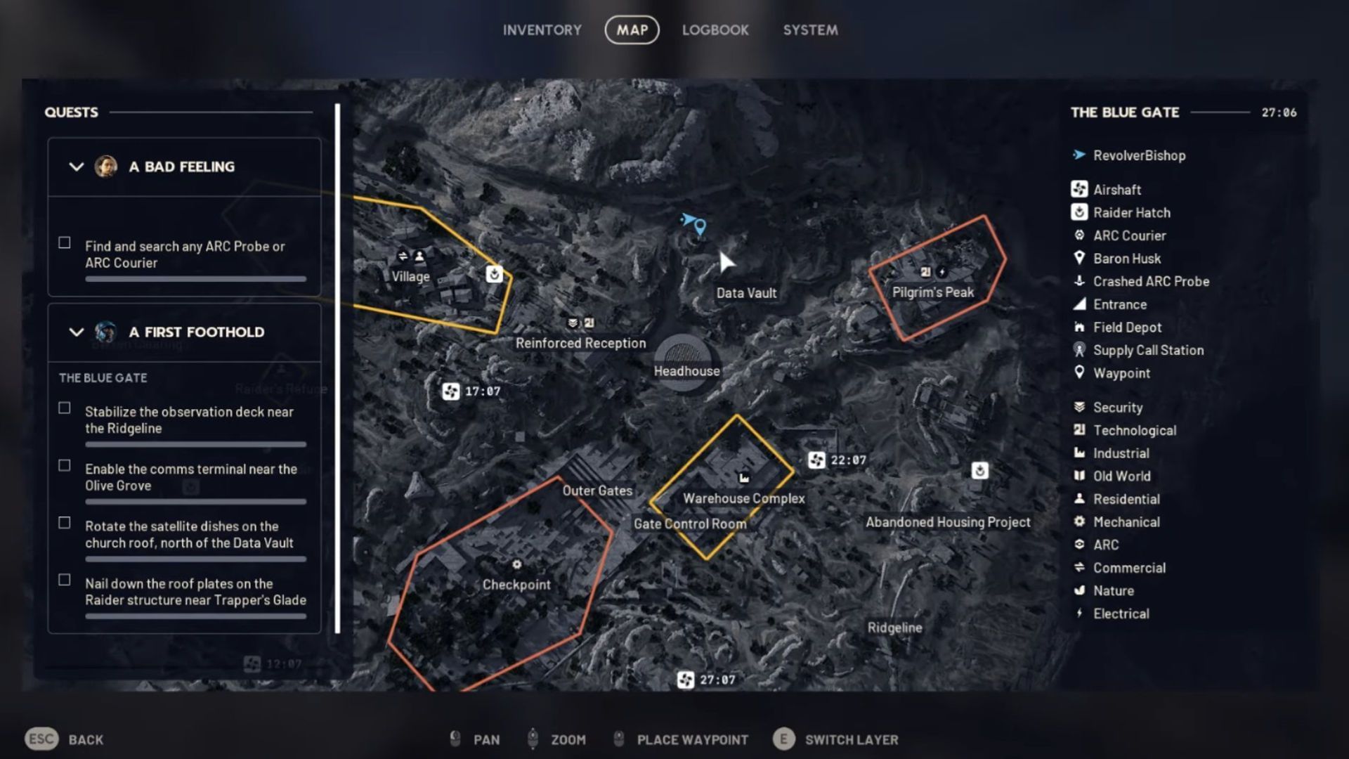 Activate the terminal at the hilltop camp to restore communications (Image via Embark Studios)