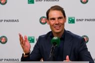 Rafael Nadal during a press conference at the 2025 French Open (Source: Getty)