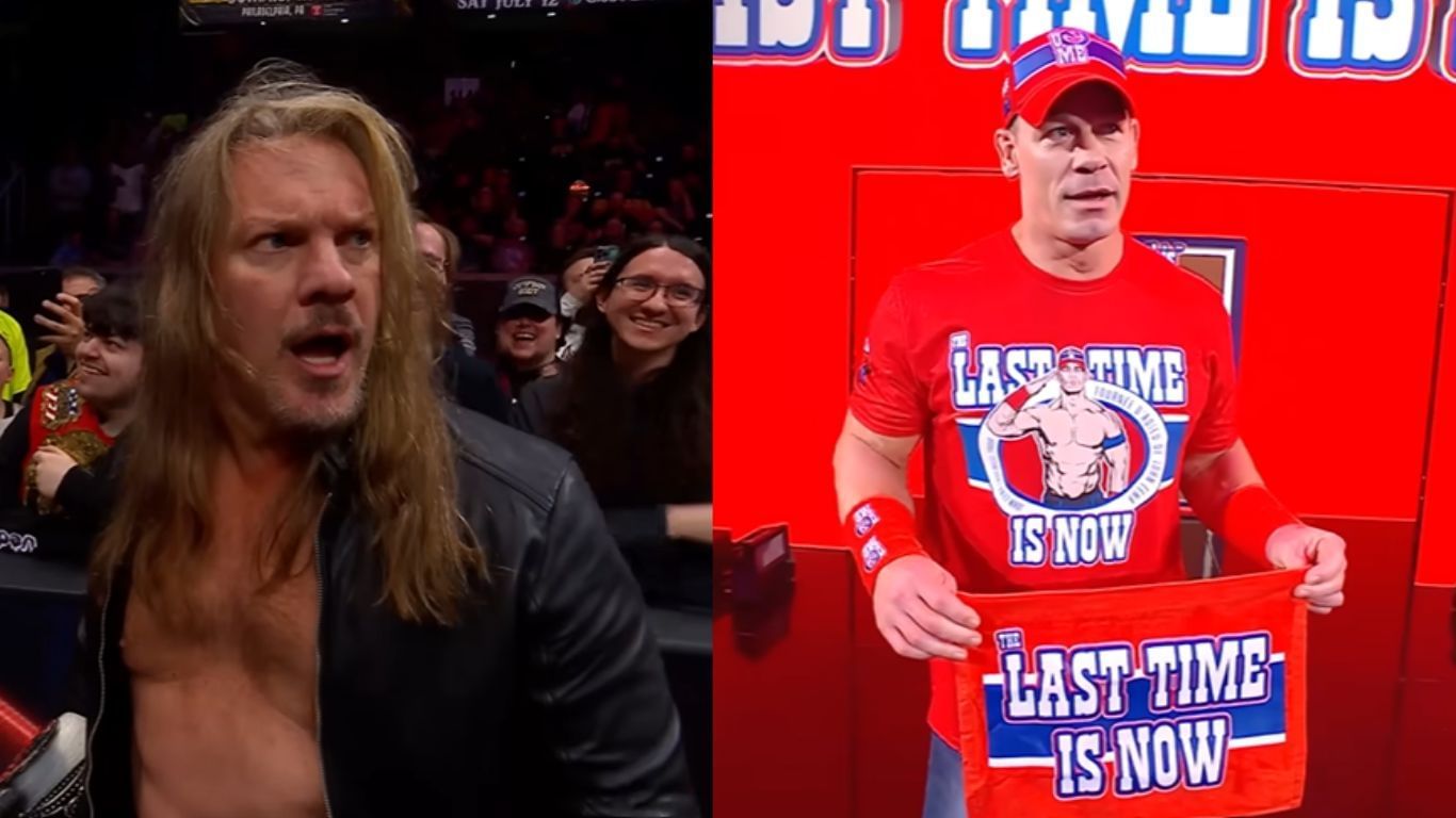 Chris Jericho (left) and John Cena (right)  [Images via AEW and WWE