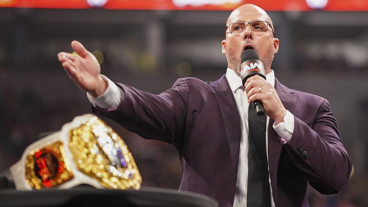 Adam Pearce on RAW (Picture credits: WWE.com)