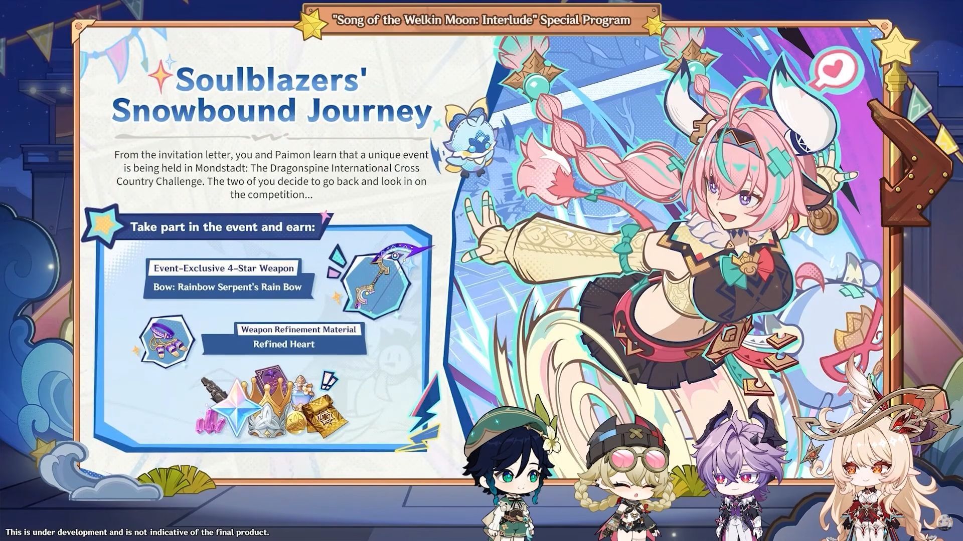 Soulblazers' Snowbound Journey is the flagship event in Version Luna III (Image via HoYoverse)