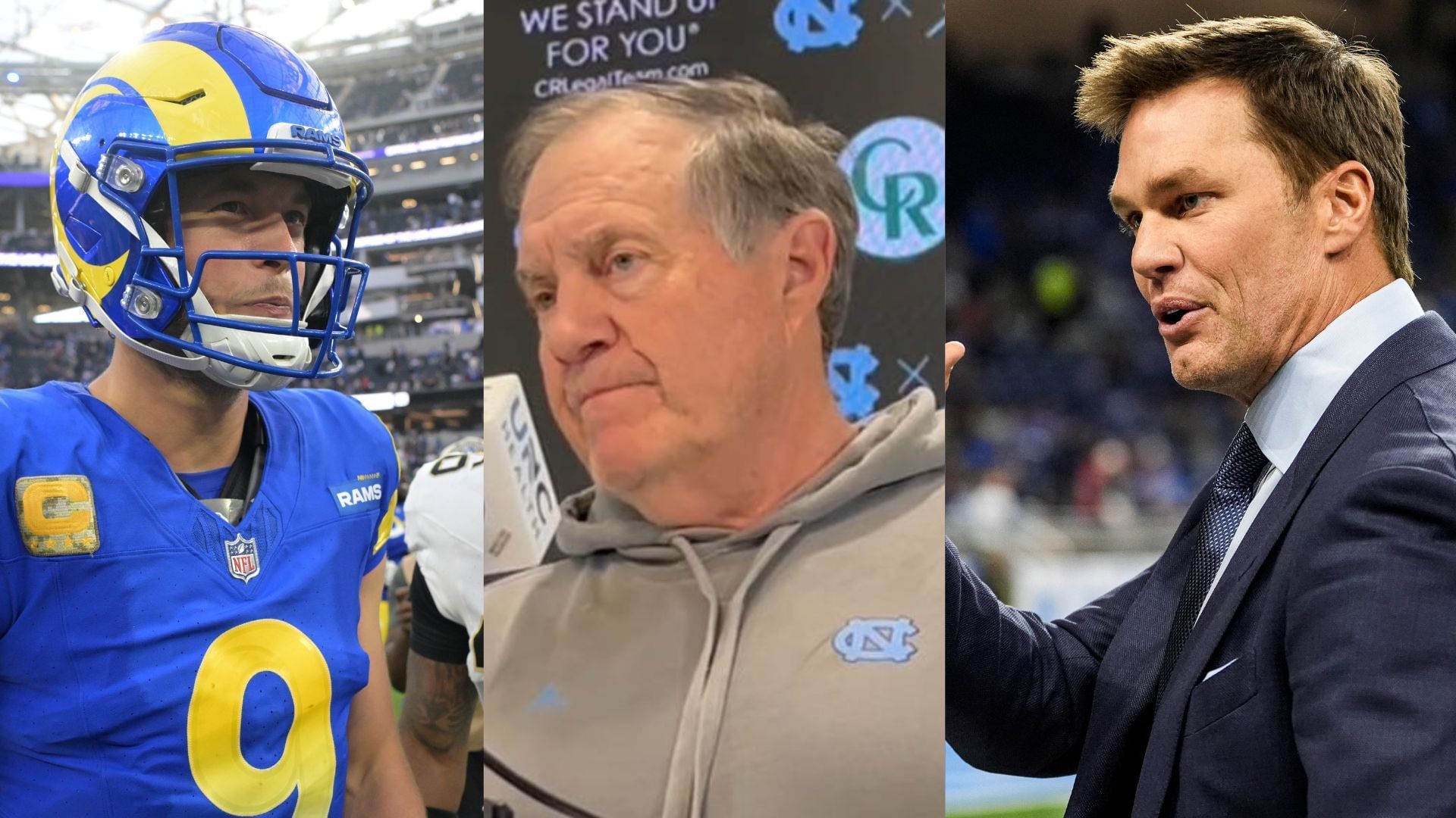 Matthew Stafford X  Bill Belichick x Tom Brady