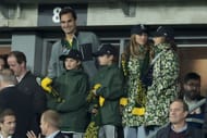 Federer with his family at the Rugby World Cup in France 2023 - Source: Getty