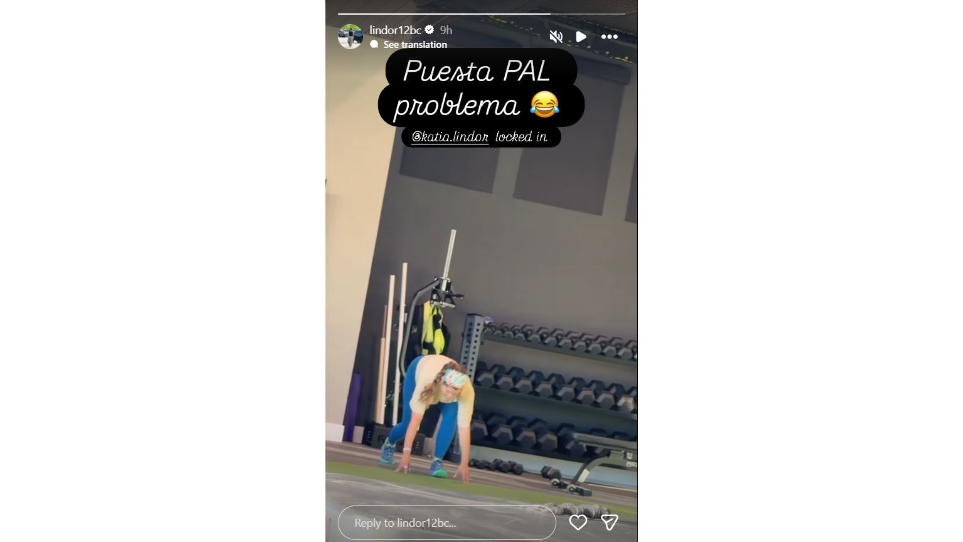 Francisco Lindor&#039;s Instagram story (Source: Instagram @lindor12bc)