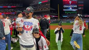 Nick Castellanos’ sister Jacqueline poses in glamorous dress during romantic getaway with boyfriend amid stunning views and aquatic beauty