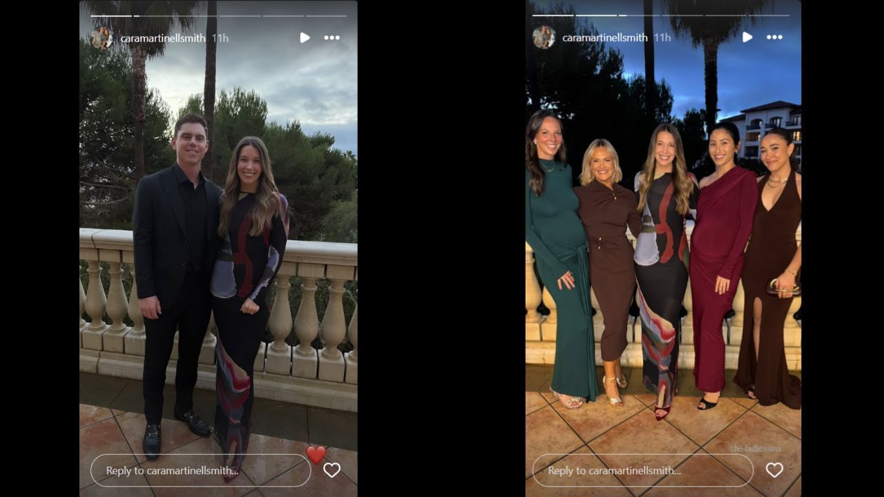 Screenshots of Cara Smith&#039;s Instagram Stories (Images from - Instagram.com/@caramartinellsmith IG Stories)
