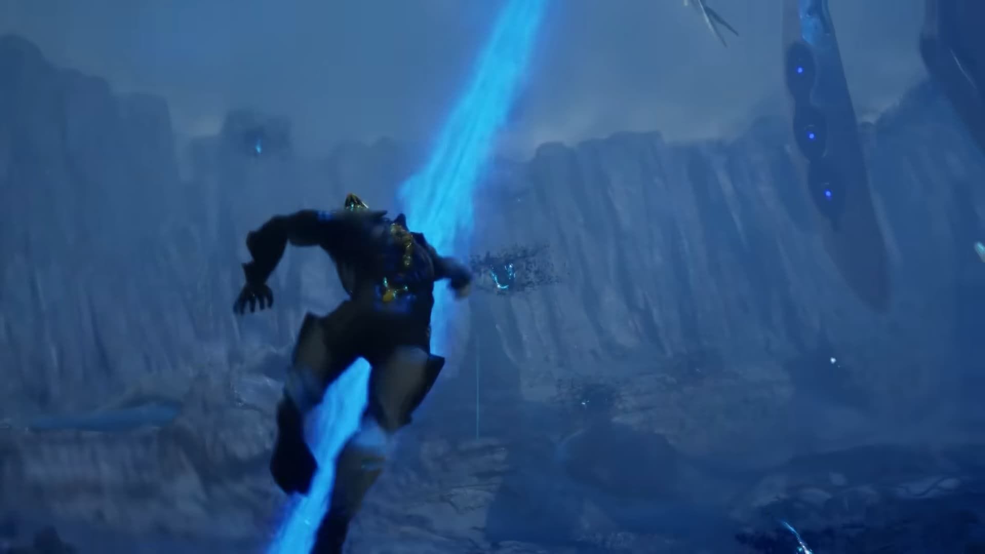 Mid-air grapples are visible in the TennoCon demo itself (Image via Digital Extremes)