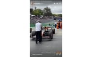 Kelly Piquet's Instagram story about Max Verstappen's podium result at the 2025 Brazilian GP | Source: Instagram/@kellypiquet