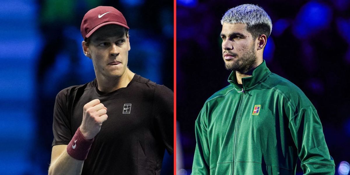 Jannik Sinner (left), Carlos Alcaraz (right), Sources: Getty