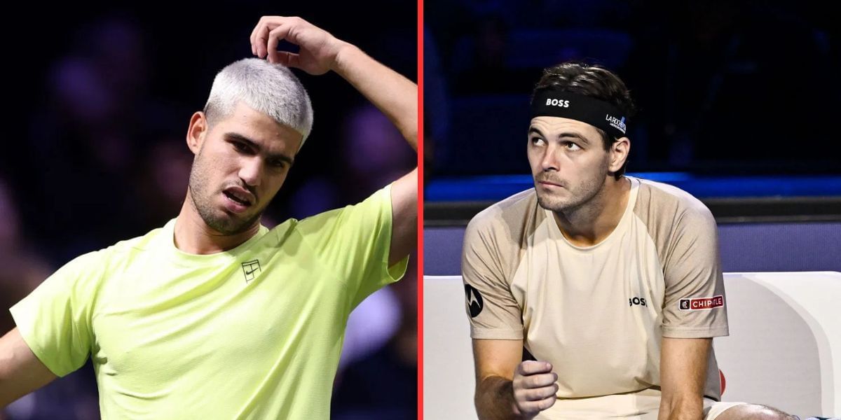Carlos Alcaraz (left), Taylor Fritz (right), Sources: Getty