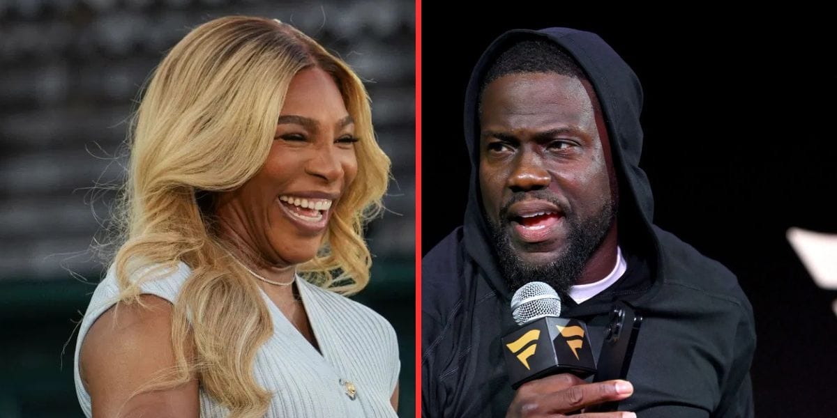 Serena Williams (left), Kevin Hart (right), Sources: Getty