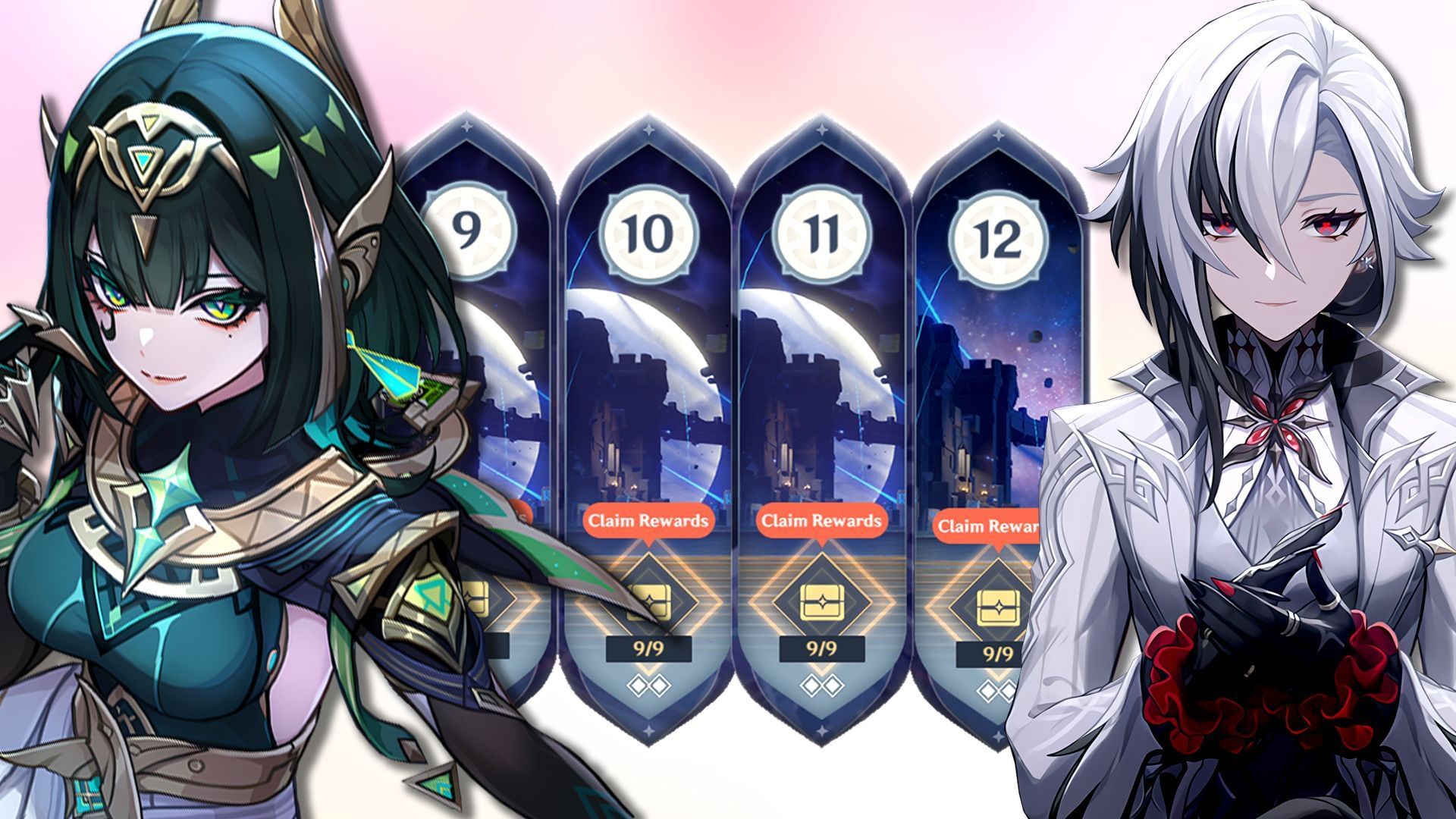 Top team compositions for clearing Spiral Abyss in Genshin Impact Luna II (Image via Sportskeeda Gaming/HoYoverse)