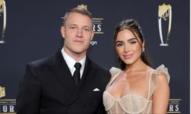 Christian McCaffrey's wife Olivia Culpo poses in all-black bodycon jumpsuit in latest mirror selfie