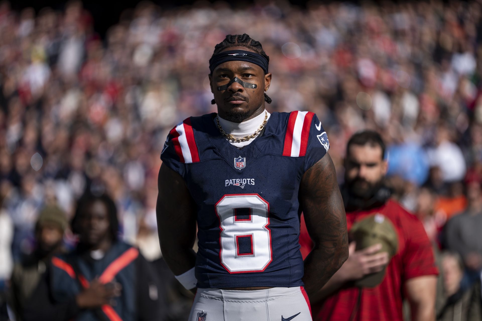 Široký prijímač Stefon Diggs z New England Patriots - Zdroj: Getty