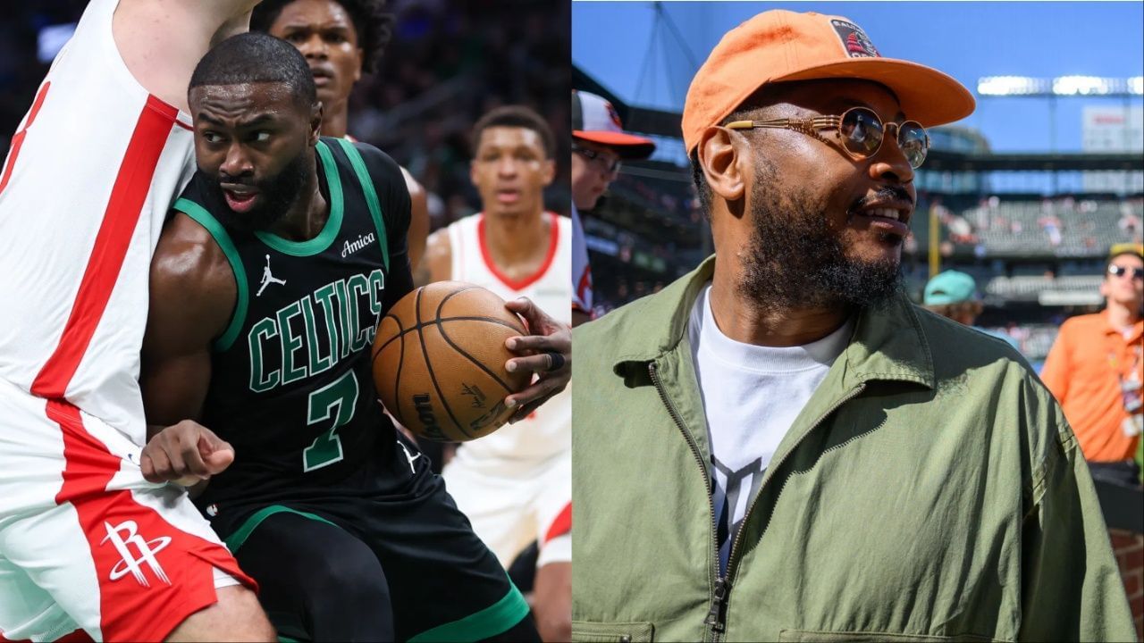 "I would rather tattoo my hairline" - Carmelo Anthony Pokes Fun at Jaylen Brown over Celtics Star's Hairline Mishap Turning into Viral Meme