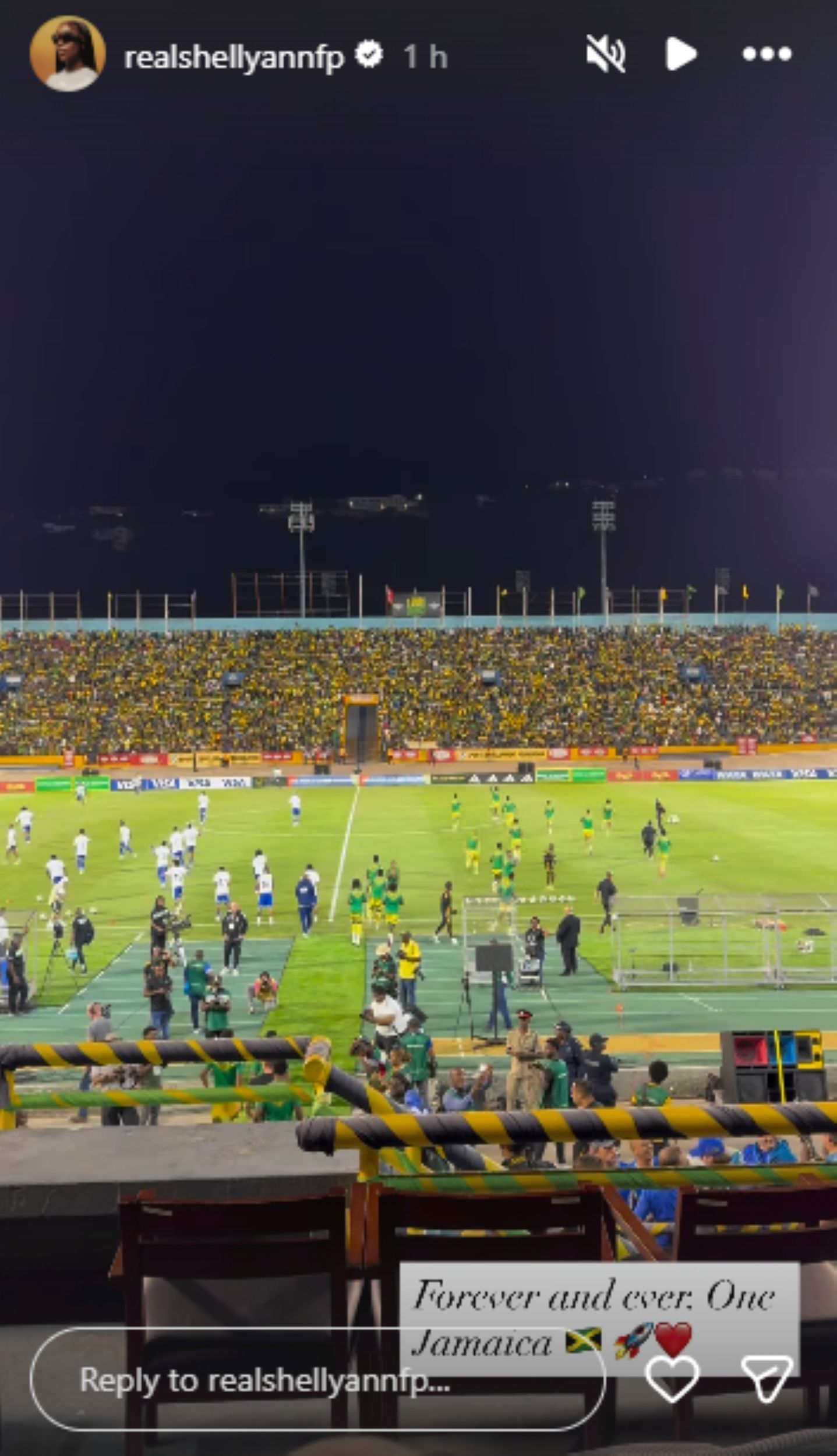 Screengrab of Shelly-Ann Fraser-Pryce&#039;s Instagram story [Image Source : Shelly-Ann Fraser-Pryce&#039;s Instagram] 