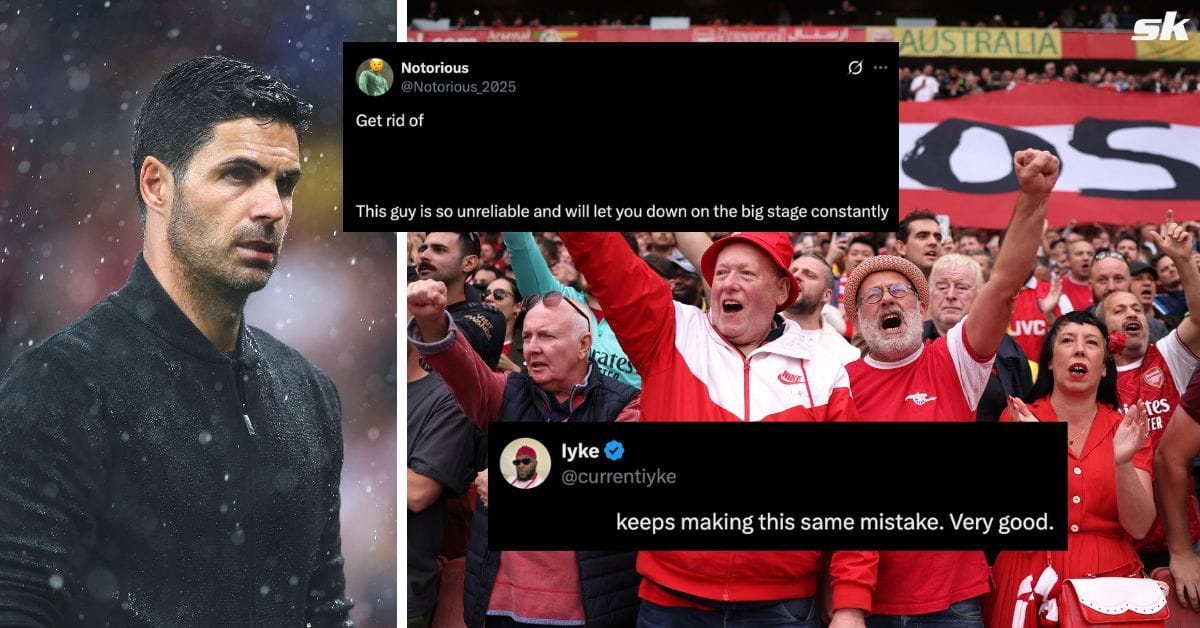 Arsenal fans slam David Raya despite emphatic 4-1 win over Tottenham in derby (Image credits: Getty, X/@Notorious_2025, X/@currentiyke)