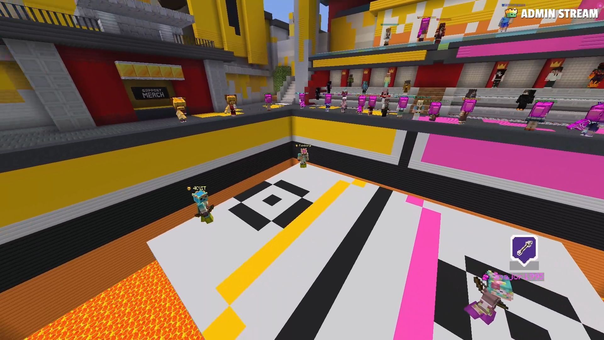Yellow Yaks defeated Pink Parrots in Dodgebolt to emerge victorious in Minecraft Championship (MCC) Mash Up 2025 (Image via Twitch.tv/thenoxcrew)