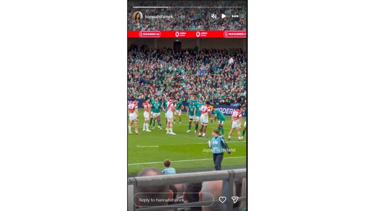 Hannah&#039;s Instagram story