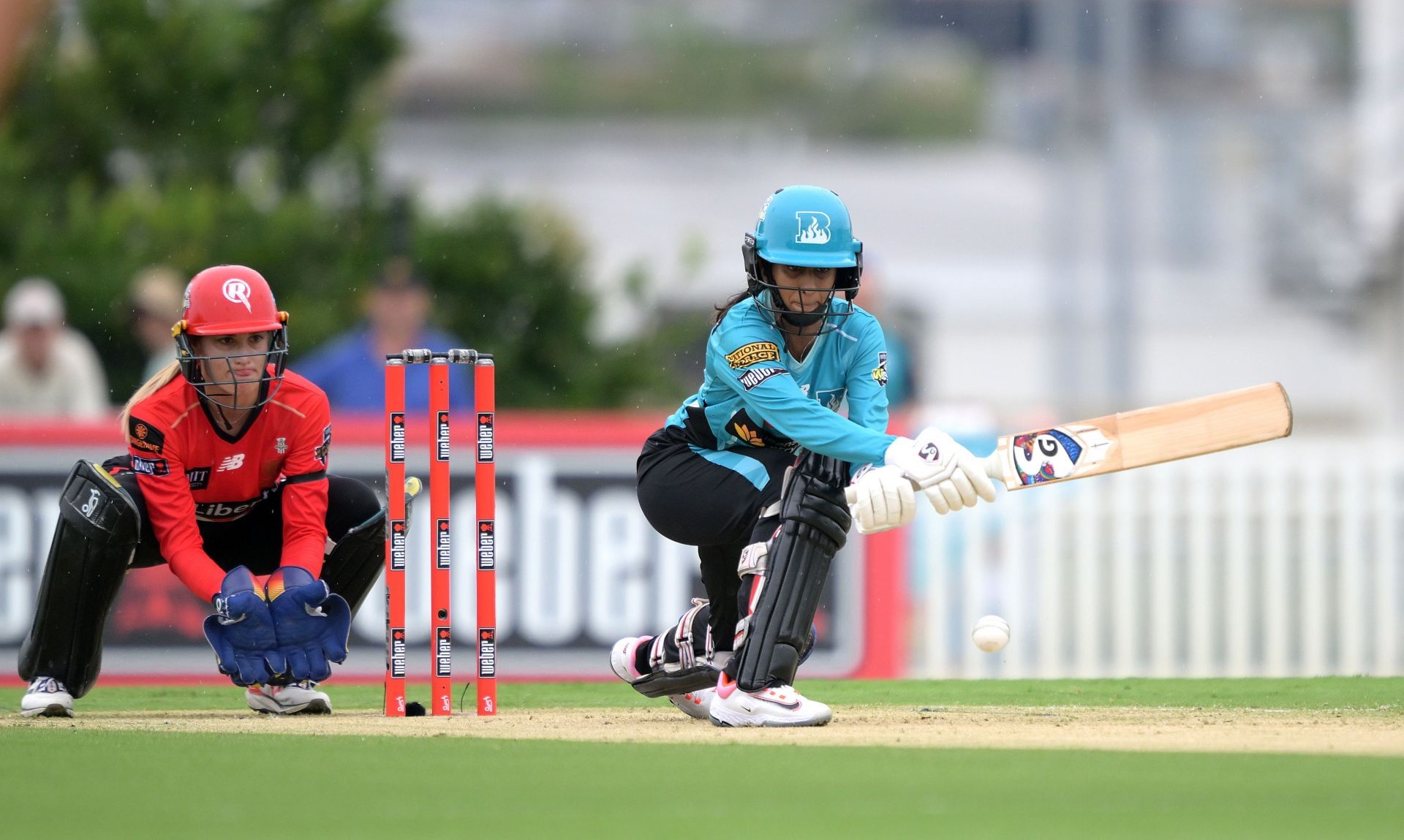 Jemimah Rodrigues batting for Brisbane Heat. (Credits: Getty)