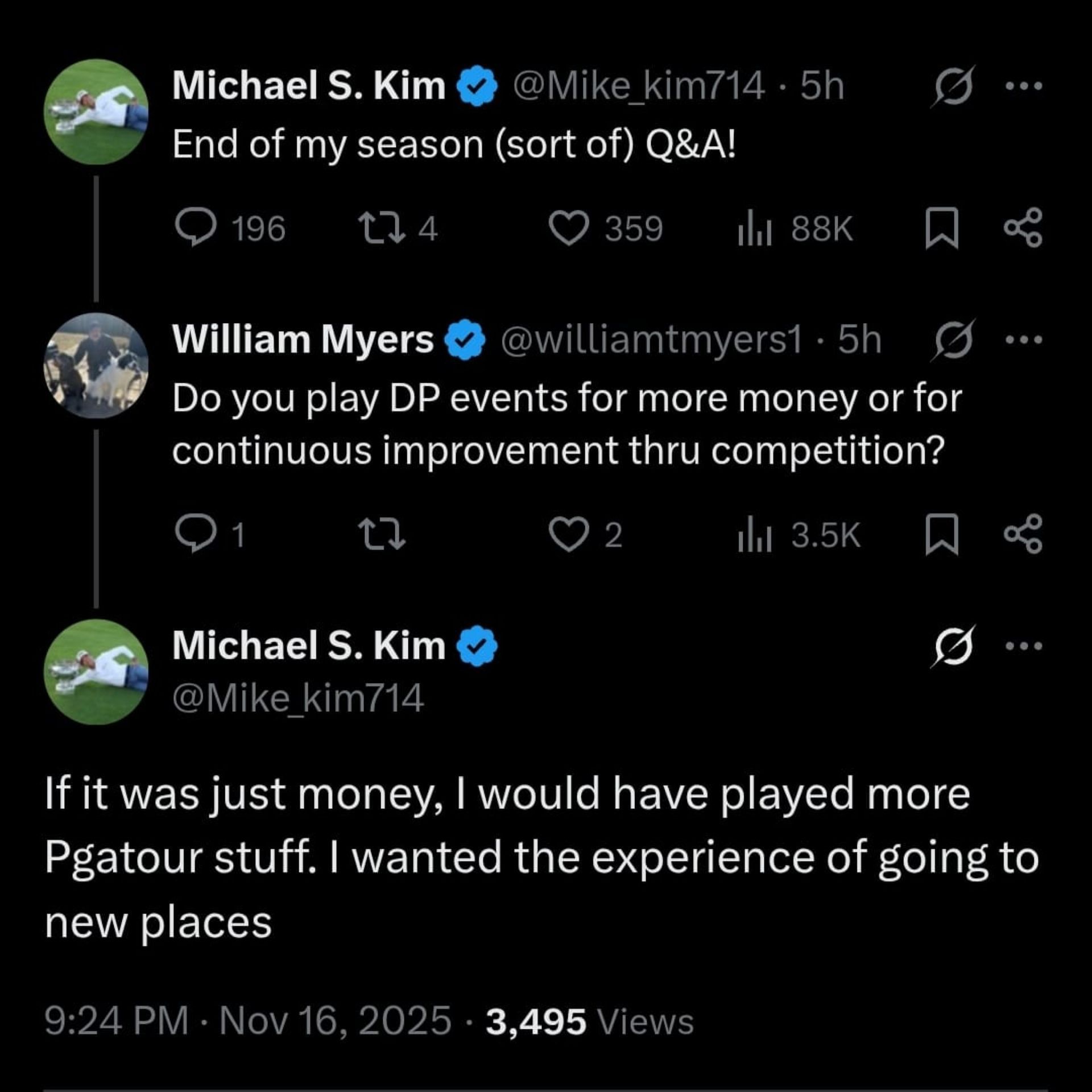 Screenshot taken from Michael S. Kim&#039;s X post (via X)