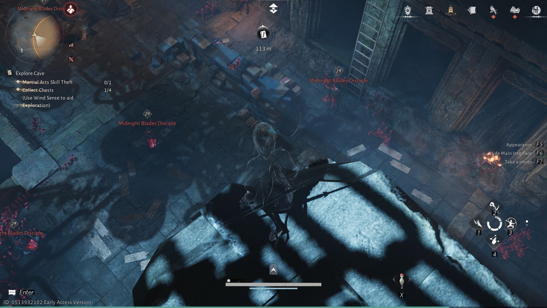 Try to jump near the ladder (Image via NetEase Games)