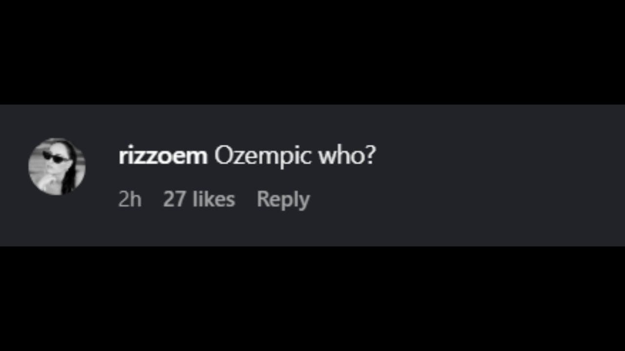 Screenshot of Emily Rizzo's comment on Instagram (Image from - Instagram.com/@arizz_44)