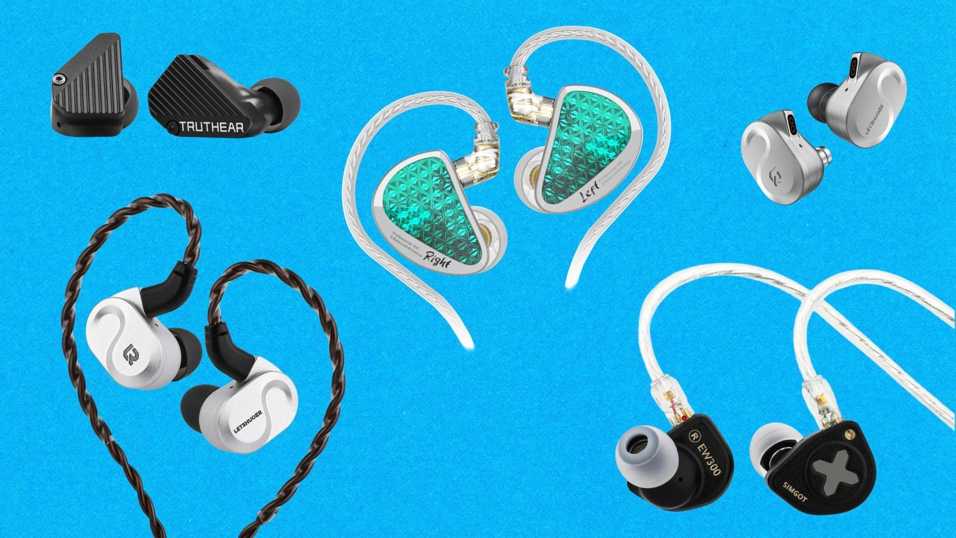The best IEMs under Rs 10,000 (Image via Simgot, Sennheiser, LETSHUOER, KZ)