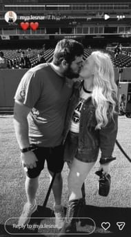 Screenshot of Lesnar's Instagram story.