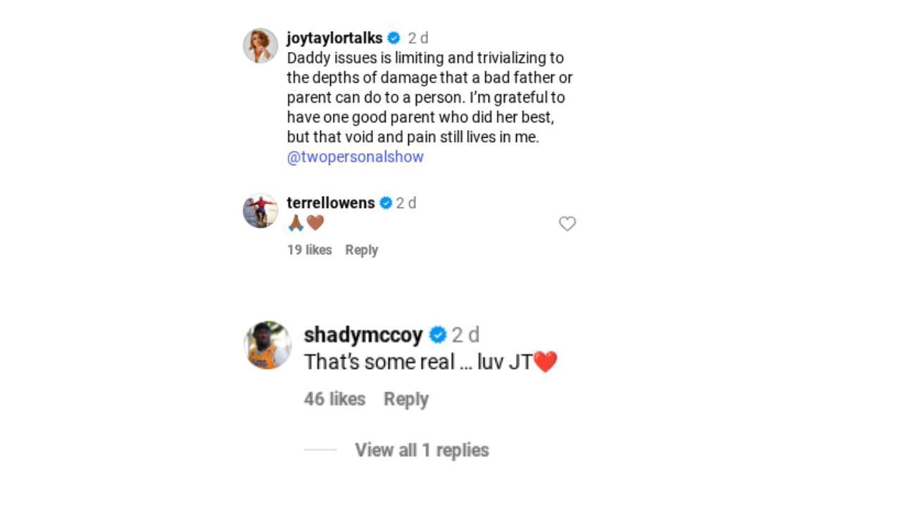 Source: (Via Instagram/ @joytaylortalks)