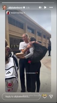 Screenshot of Batenhorst's Instagram story.