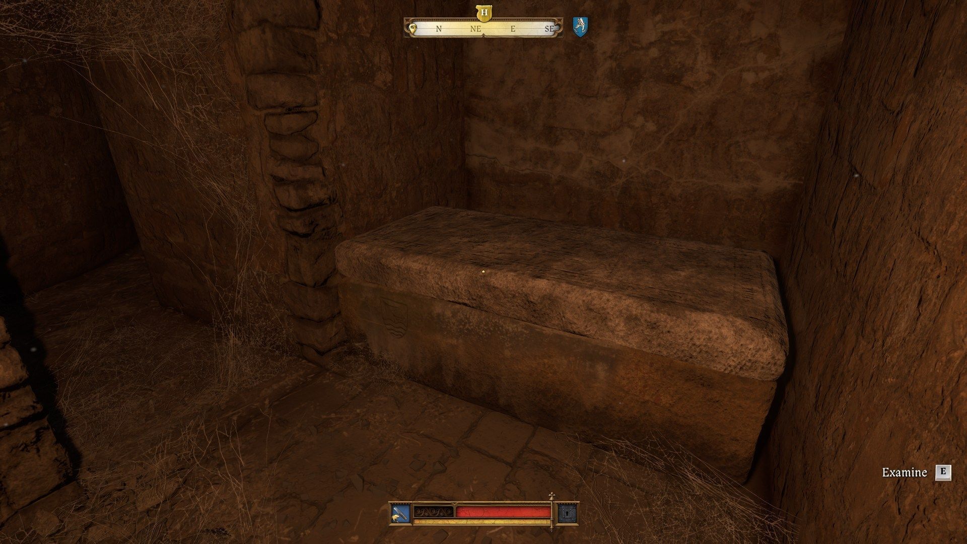 Inspect this tomb to find Bavor's crest (Image via Deep Silver)