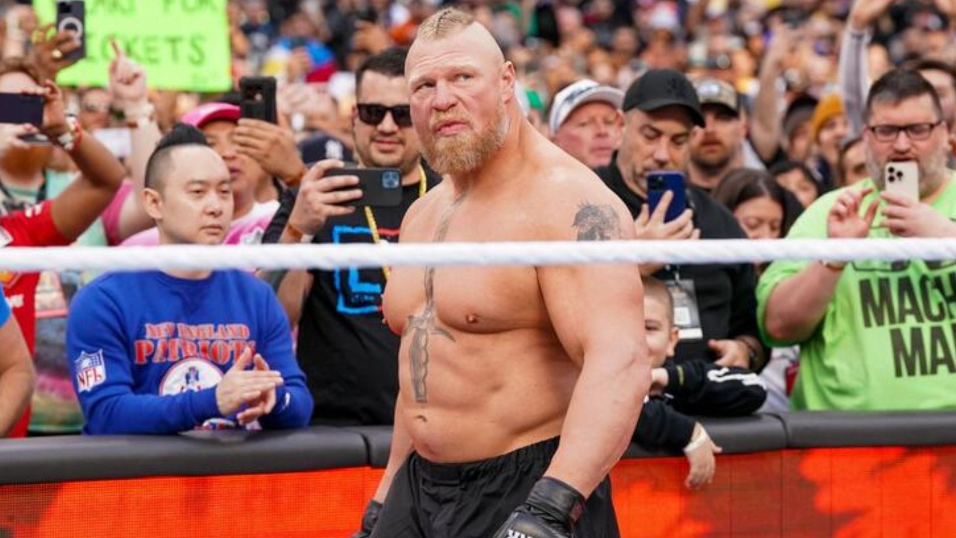 Brock Lesnar at WrestleMania 39! [Image credit: WWE.com]