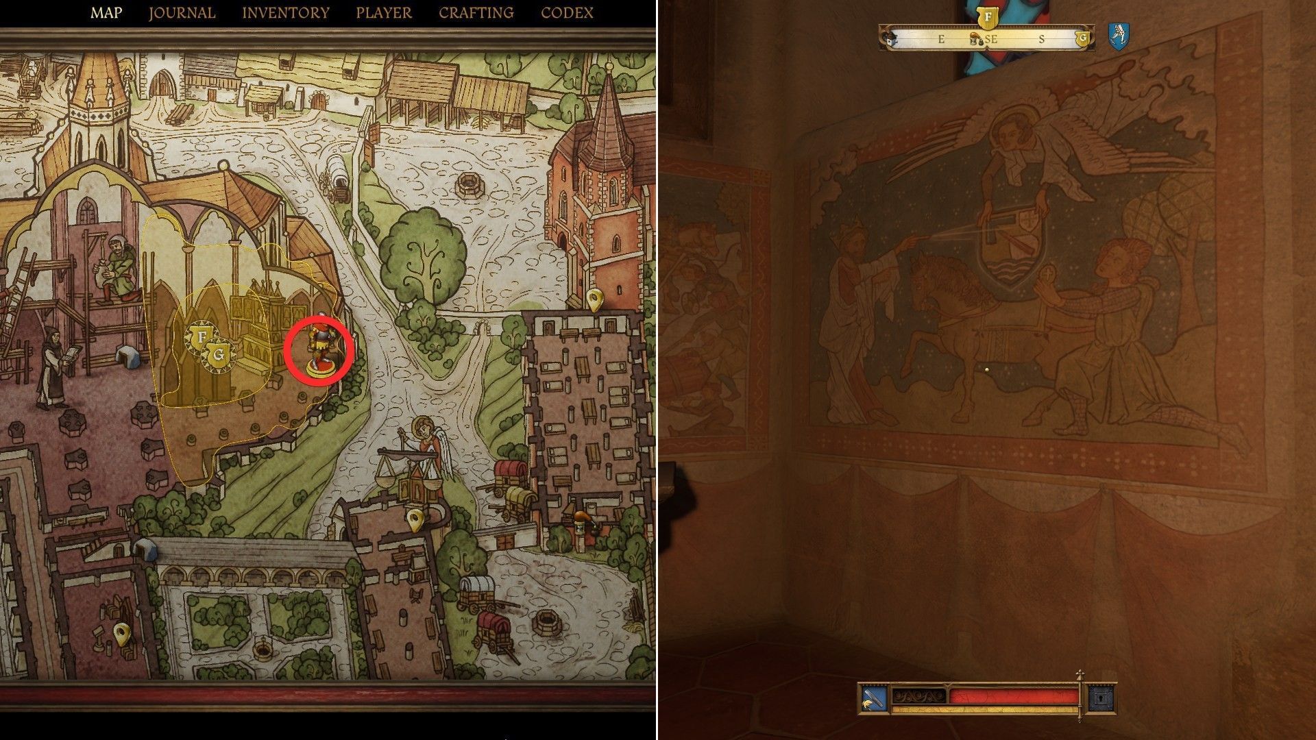 Find Boleslav Bavor's mural here (Image via Deep Silver)