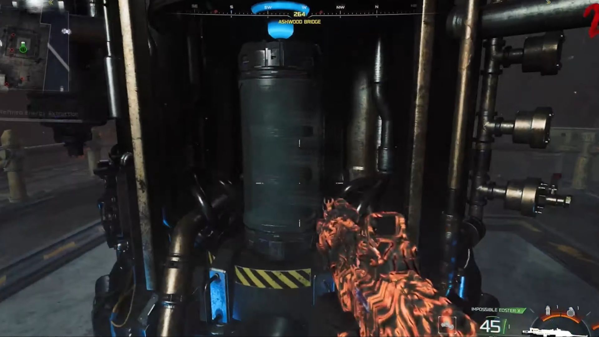 Place the Aether Barrel inside the Power Plants to fill it up (Image via Activision || YouTube/GRIZZ Viollent)