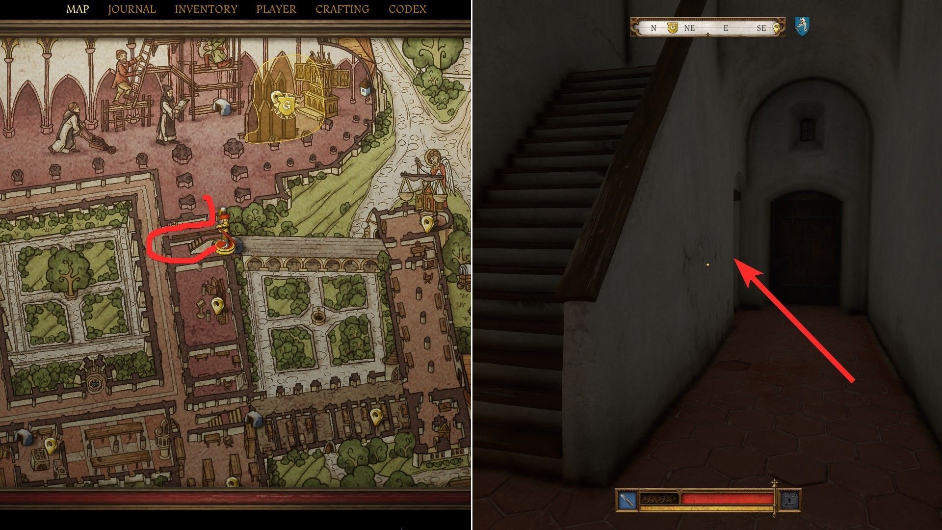 Navigate to the cellar first (Image via Deep Silver)