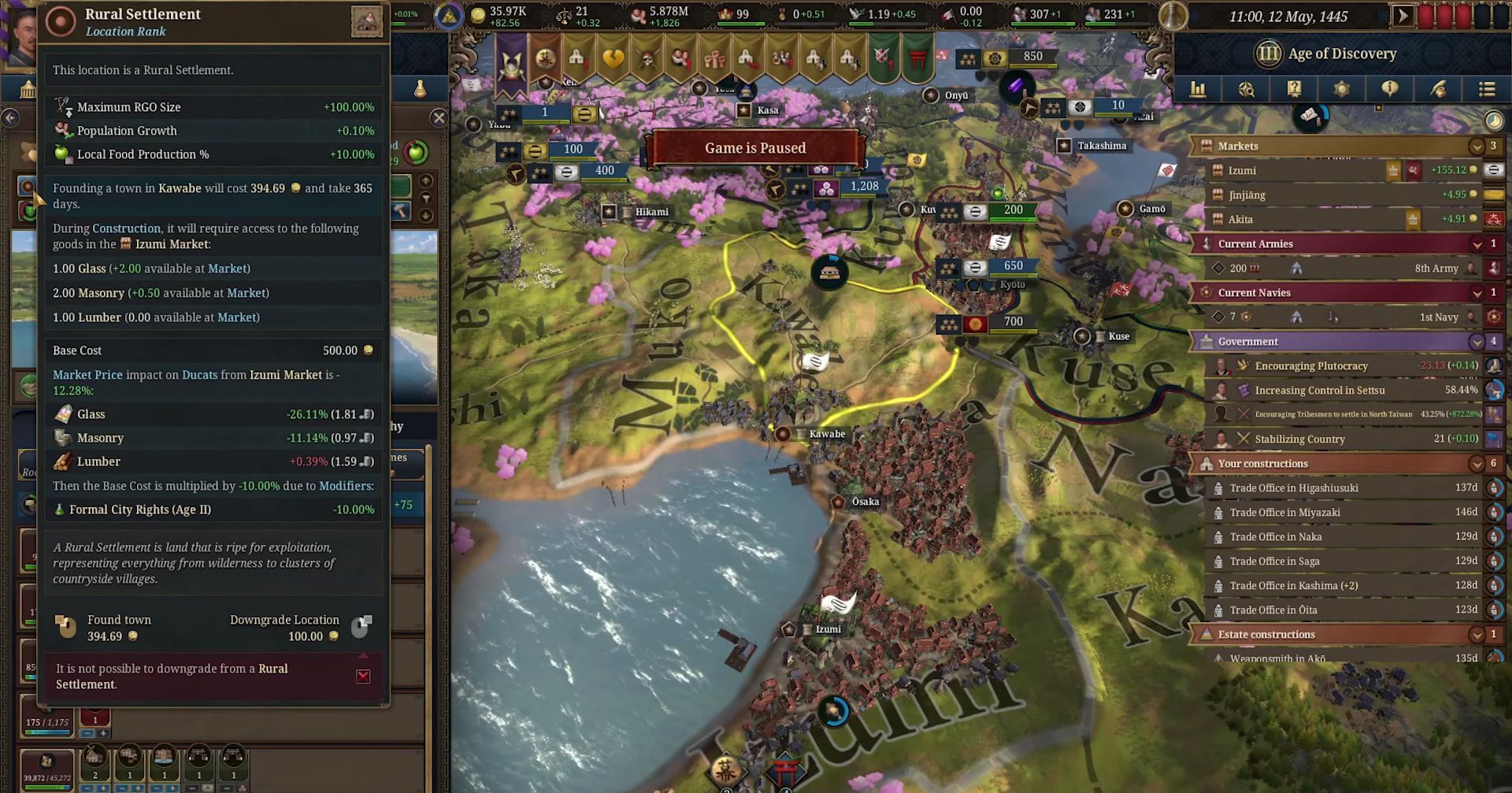 Click on the star icon beside the shield symbol (Image via Paradox Interactive || GLHF on YouTube)