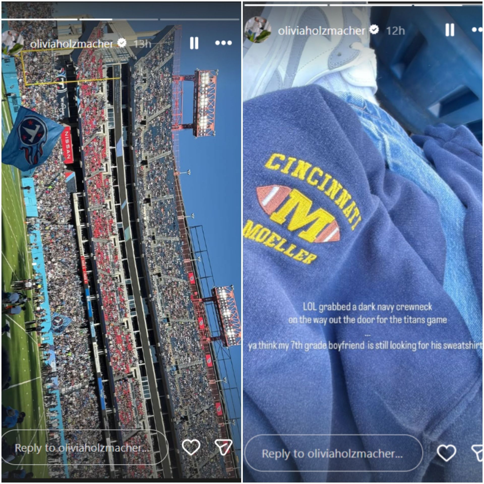 Joe Burrow's ex-GF Olivia Holzmacher/@oliviaholzmacher